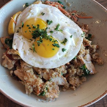 First Watch - Chicken protein breakfast bowl with 2 eggs on top was delicious!!!! It was so much i had to take the rest home - Breakfast & Brunch Near Me - Pikesville, Maryland First Watch - Chicken protein breakfast bowl with 2 eggs on top was delicious!!!! It was so much i had to take the rest home - Breakfast & Brunch Near Me - Pikesville, Maryland