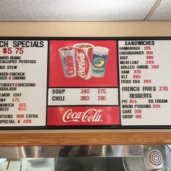 Rosie's Cafe - a menu for lunch specials - Diners Near Me - Sioux Falls, South Dakota