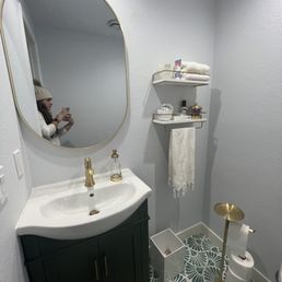 My new powder room. My new powder room.