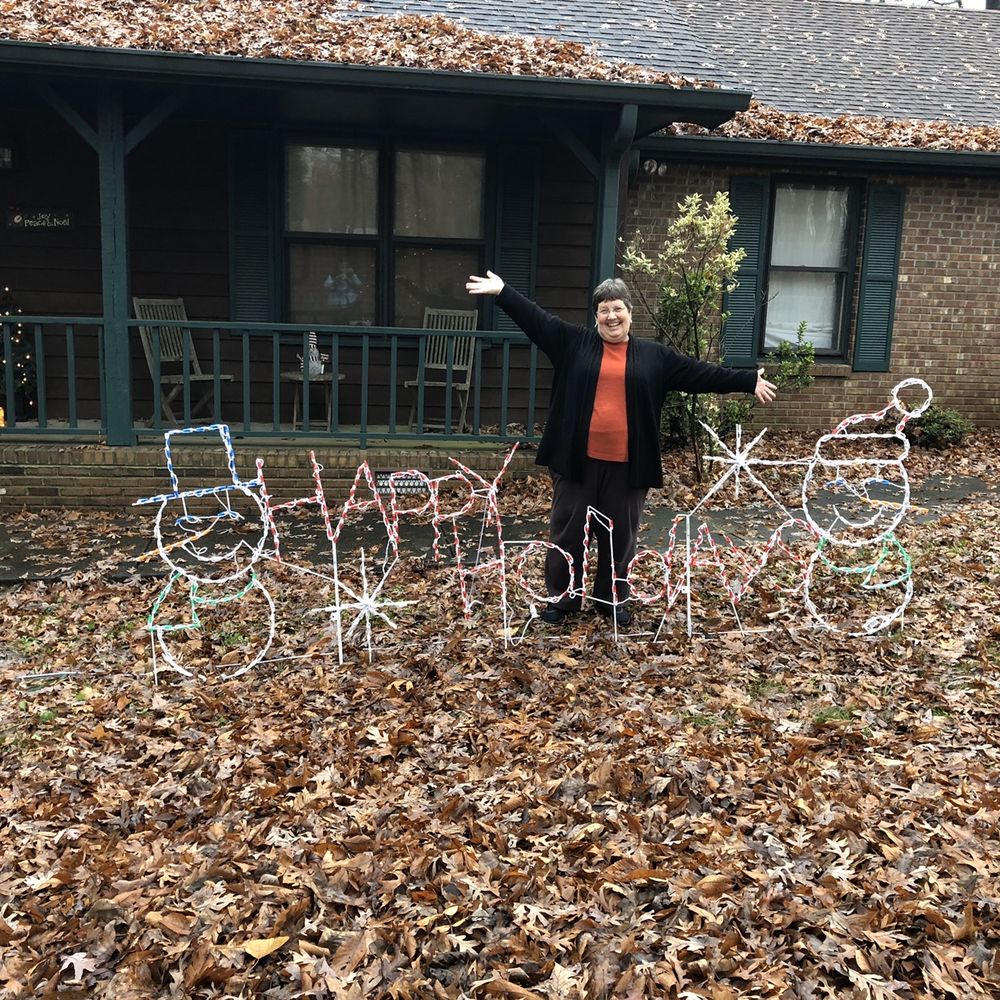 Christmas Done Bright - She loves her sign and how easy it is to put up! - Christmas Trees Near Me - Sevierville, Tennessee Christmas Done Bright - She loves her sign and how easy it is to put up! - Christmas Trees Near Me - Sevierville, Tennessee