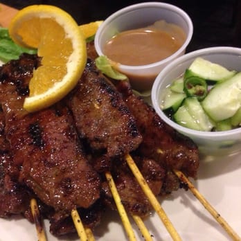 Thai Original BBQ - Beef satay (must-have!) - Thai Near Me - Cerritos, California