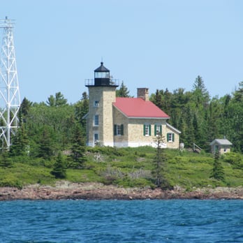 Copper Harbor Lighthouse Boat Tour - View from the water - Boat Tours Near Me - Mohawk, Michigan