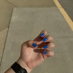 Shiny Nails - Royal blue no chip nails