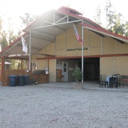 Triple "D" Ranch - Lighted Show Barn, with Tack rooms and trailer parking.