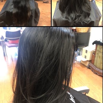 7 Hair Salon - Before cut top left; after cut top right & bottom - Hair Salons Near Me - Cherry Hill, New Jersey 7 Hair Salon - Before cut top left; after cut top right & bottom - Hair Salons Near Me - Cherry Hill, New Jersey