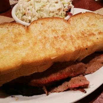 Danny's Place - Small half order of brisket with coleslaw and bread - Barbeque Near Me - Carlsbad, New Mexico