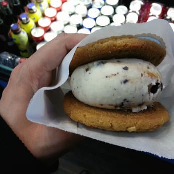 CREAM - Peanut butter twist ice cream sandwich with two peanut butter cookies. - Ice Cream & Frozen Yogurt Near Me - San Jose, California