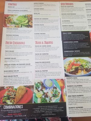 Menu photo 2 Pepper's Mexican Grill Port Saint Joe, FL