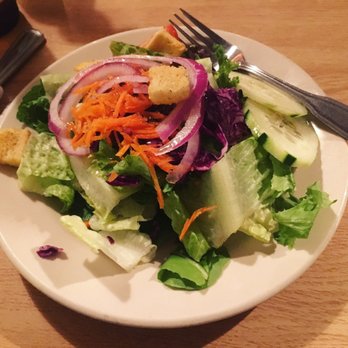 Boardwok South - The side salad came with entrees. It's so tasty with their special Asian vinaigrette! - Seafood Near Me - Waves, North Carolina