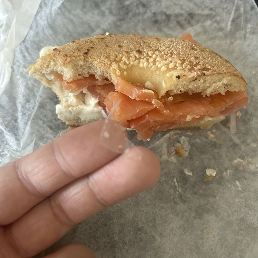 Bruegger's Bagels - Plastic wrapper in my food - Bagels Near Me - Melrose, Massachusetts Bruegger's Bagels - Plastic wrapper in my food - Bagels Near Me - Melrose, Massachusetts