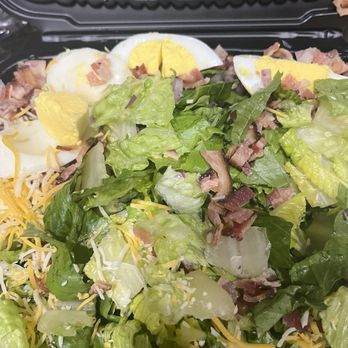 The Clarks Lodge - Cobb salad (I just tossed it). No tomatoes no blue cheese as requested - American Near Me - Clarksburg, Maryland