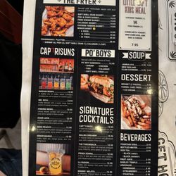 Menu, 9/18