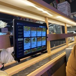 Shoya Revolving Sushi - The menu screen