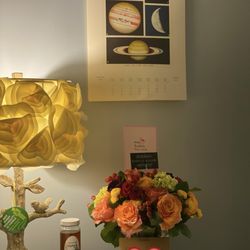Wisps Of Willow - Color pop arrangement with personalized birthday card (extra charge)