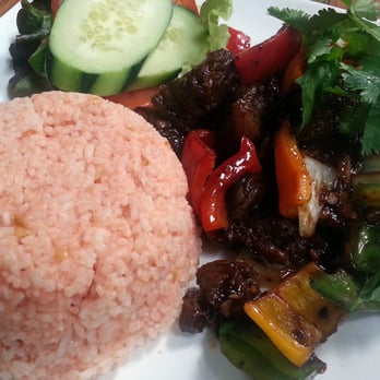 Phonomenal - Vietnamese Cuisine - Shaken beef with red rice - Vietnamese Near Me - San Jose, California