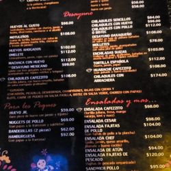 Cafezzito Restaurant - Menú