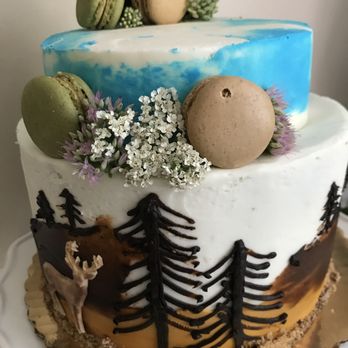 The Ultimate Bake Shoppe - Mountain Themed Lemon Cake - Bakeries Near Me - Wayne, Pennsylvania