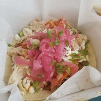 El Pollo Guapo - My buddy ordered the "Damn that's spicy taco" super fresh and good according to him. - Tapas/Small Plates Near Me - Newington, Connecticut El Pollo Guapo - My buddy ordered the "Damn that's spicy taco" super fresh and good according to him. - Tapas/Small Plates Near Me - Newington, Connecticut