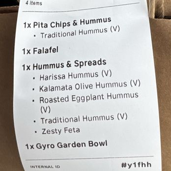 Hummus Republic - What we ordered - Mediterranean Near Me - Garner, North Carolina