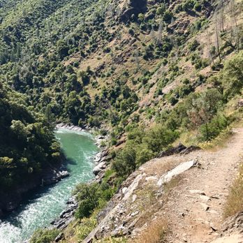 Stevens Trail - You can see the trail as it gradually ascends (walking back out). - Hiking Near Me - Colfax, California Stevens Trail - You can see the trail as it gradually ascends (walking back out). - Hiking Near Me - Colfax, California