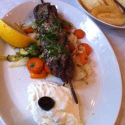 Mykonos Taverna - Souvlaki på lammfärs