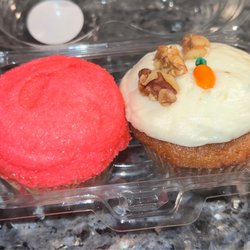 Pink Elephant Cupcakes - Signature Pink Elephant and Carrot Cake Cupcakes