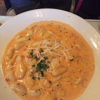 Tre Famiglia - Gnocchi with Alla Vodka--note the upcharge to switch sauce. - Italian Near Me - Haddonfield, New Jersey Tre Famiglia - Gnocchi with Alla Vodka--note the upcharge to switch sauce. - Italian Near Me - Haddonfield, New Jersey