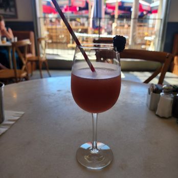 Immigrant Son Caffe - BlackBerry peach sangria - New American Near Me - Ventura, California