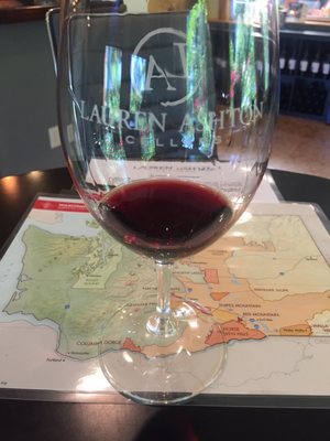 Photo of Lauren Ashton Cellars - Woodinville, WA, US. Tasting the Cabernet Sauvignon
