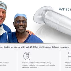 Barnet Dulaney Perkins Eye Center - Making history with SUSVIMO and strides with AMD care. After preforming the 1st live surgical injection - Dr. Graff