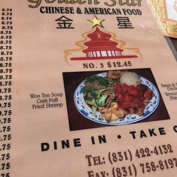 Golden Star Restaurant - Different menu now - Chinese Near Me - Salinas, California