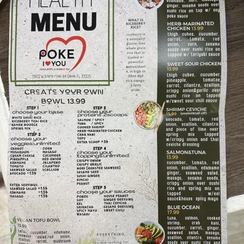 Poke I Love You - Food menu - Poke Near Me - Davie, Florida Poke I Love You - Food menu - Poke Near Me - Davie, Florida