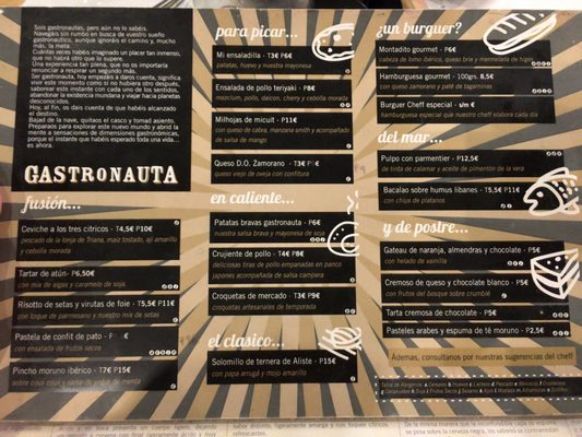 Menu photo 2 Gastronauta Seville, SE