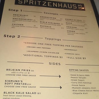 Spritzenhaus 33 - Food menu - German Near Me - Brooklyn, New York Spritzenhaus 33 - Food menu - German Near Me - Brooklyn, New York