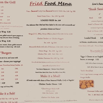Low's Pizza & Sandwiches - Menu 2 - Pizza Near Me - Buxton, Maine