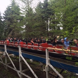 A train on the red side zooms by!