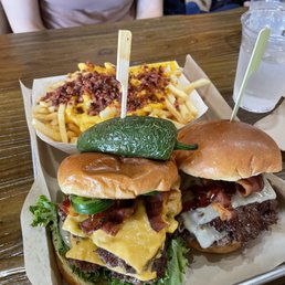 Mexican burger with extra patty. Tiger burger Mexican burger with extra patty. Tiger burger