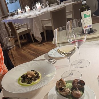 La Ciau del Tornavento - Both parts of the snail appetizer - Italian Near Me - Treiso, CN La Ciau del Tornavento - Both parts of the snail appetizer - Italian Near Me - Treiso, CN