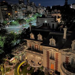 Night view of the mansion