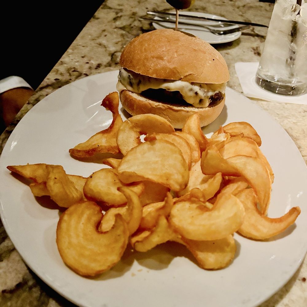 Hanny's - Cheeseburger with sidewinder fries - Lounges Near Me - Phoenix, Arizona