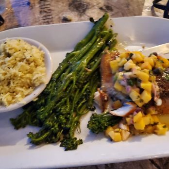 Rusty Pelican - Miami - Blackened unicorn fish filet. Literally melts in your mouth - Seafood Near Me - Key Biscayne, Florida
