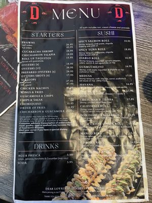 Menu photo 3 Don Diablos Ceviche Bar Corona, CA