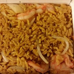 Rollin Gardens Chinese Restaurant - A large shrimp fried rice.