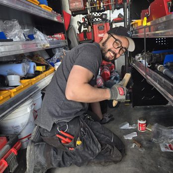 Tiptop Plumbing & Heating - Tiptop Paul ensuring his plumbing truck is in tiptop shape! - Heating & Air Conditioning/HVAC Near Me - Calgary, Alberta Tiptop Plumbing & Heating - Tiptop Paul ensuring his plumbing truck is in tiptop shape! - Heating & Air Conditioning/HVAC Near Me - Calgary, Alberta