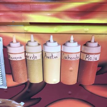 Tacos Las Amazonas - Salsa selections - Tacos Near Me - Austin, Texas
