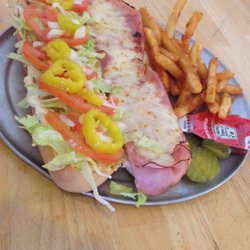 Paulanjo's Pizza - Hot ham and cheese sub