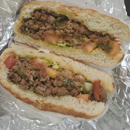Chopped beef sandwich Chopped beef sandwich