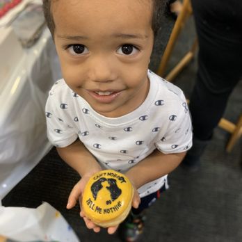 Donut Hub - A very happy birthday boy. - Donuts Near Me - Austin, Texas