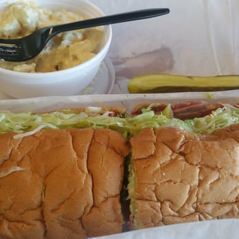Lil' Pickle USA - Grinder sandwich with medium potato salad - Sandwiches Near Me - Costa Mesa, California Lil' Pickle USA - Grinder sandwich with medium potato salad - Sandwiches Near Me - Costa Mesa, California