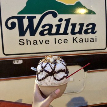 Wailua Shave Ice - Almond Joy - Shaved Ice Near Me - Kapaa, Hawaii